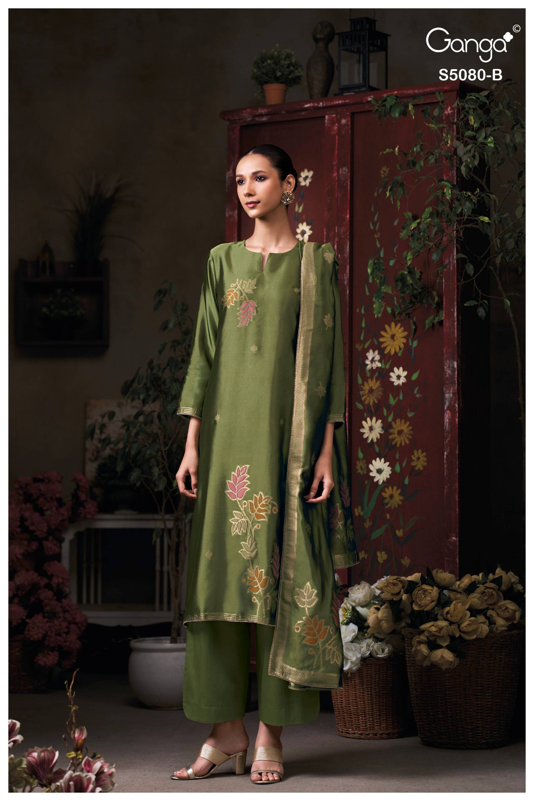 SAOIRSE 5080 Series By GANGA FASHION Stylish Beautiful Colourful PURE VISCOSE Dresses At Wholesale Price